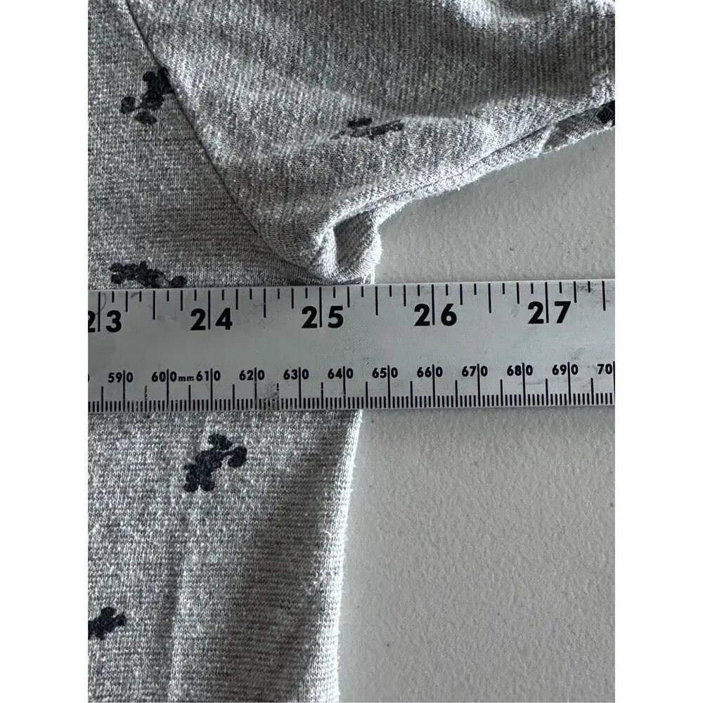 Disney SS T-Shirt Men’s XL Grey Mickey Mouse All Over Print Graphic Logo - Picture 6 of 7